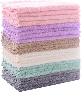 24 Pack Kitchen Dishcloths Coral Fleece Microfiber Super Absorbent Quick Drying Reusable Durable No Odor Multiple Uses for Dishwashing Cleaning