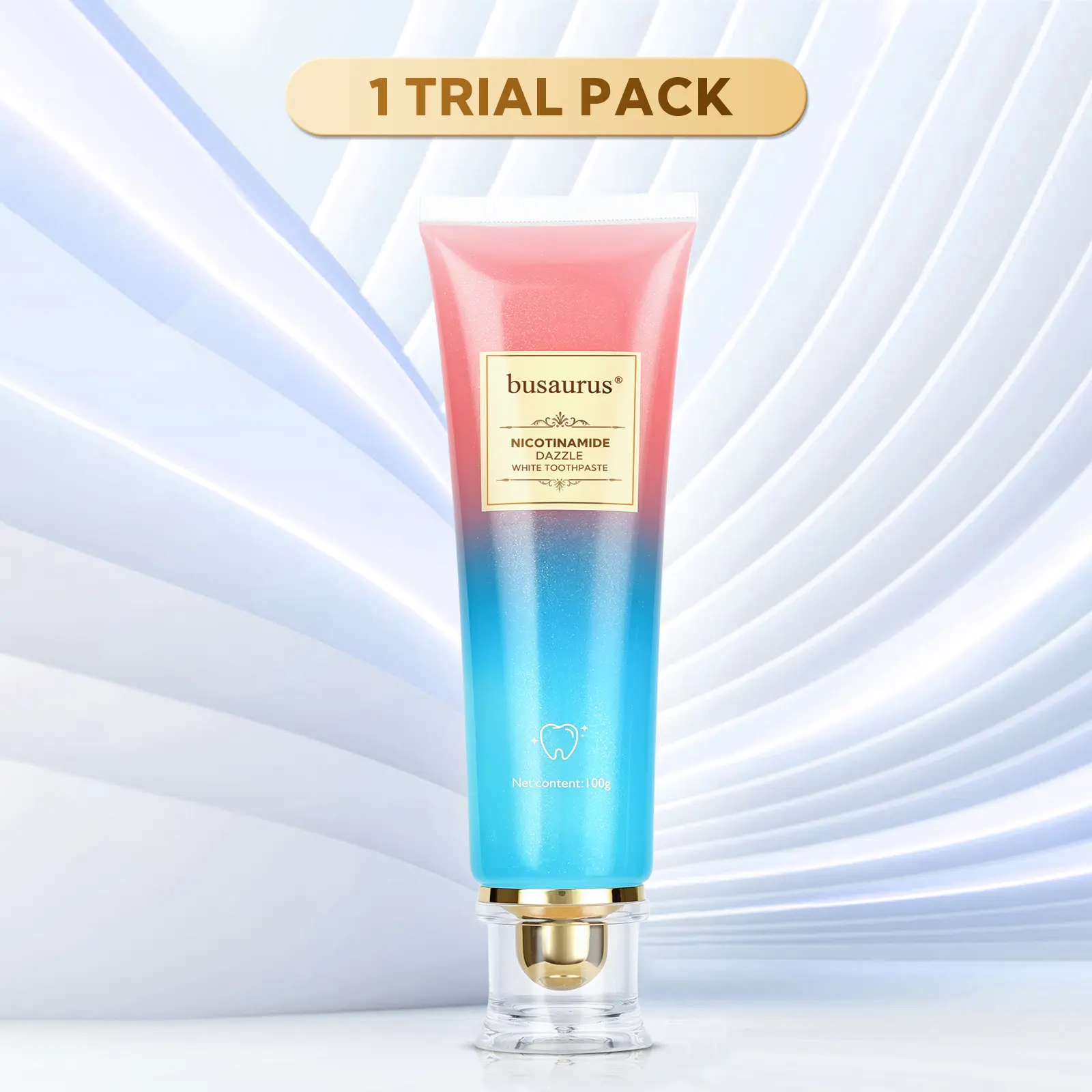 Toothpaste, Fluoride-Free, Peach Mint Flavor, Breath Freshening