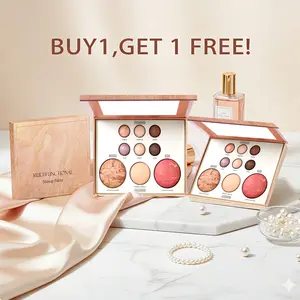 BUY1,GET 1 FREE! Makeup Palette Multi-Use Cosmetic Set Highlighter Eyeshadow Contour Blush Suitable for Any Makeup Look Zodiac Makeup Palette bronze eye shadow powder underground makeuppallette  fantal frame basic canvas ph pale skin bronzer cool toned