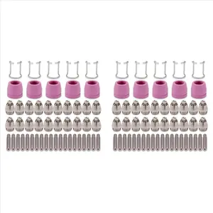 AG60 SG-55 WSD-60 Plasma Cutter Cutting Torch Tip Nozzles Consumables Kit Plasma Cutter Accessories 100PK