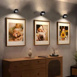 LED Wireless Picture Light with Timer, Adjustable Leds, Adjustable Brightness Art Display Lamp, Home Decoration Lamp, 3 Lighting Modes for Portraits, Wall Decor, Art Frames, Decorative Lighting