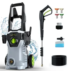 【Ultra Clean】Electric Pressure Washer with Foam Cannon High Pressure Washer for Cars, Fences, Patios, Decks, Patios and Driveway Powerwasher