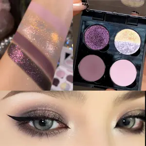 WOSUPRE Purple Eyeshadow Palette, Super Shimmer Cloud Finish Makeup For Everyday Glam Looks