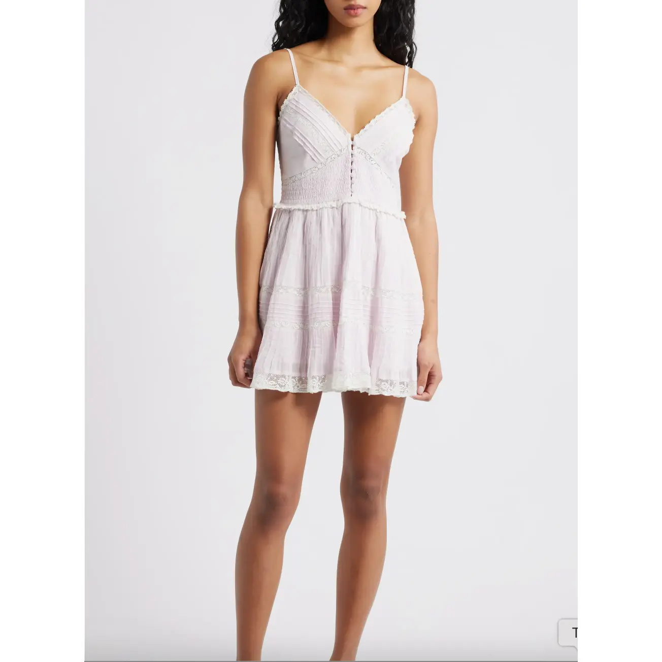 LoveShackFancy - Krista Mini Dress - Orchid Ice