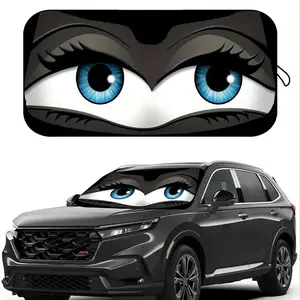 Cartoon Foldable Car Windshield Sunshade, Summer Fun Car Accessory, Keep Your Car Cool, UV Protection, Easy Installation, Fits Most Cars and Small Suvs