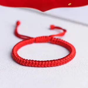 Red String Bracelet – Handwoven Adjustable Lucky Bracelet for Animal Year, Couples & Students