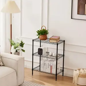 Storage Shelf Unit, Metal Wire Shelving Rack ,Adjustable Layer Height,for Kitchen Garage Living Room