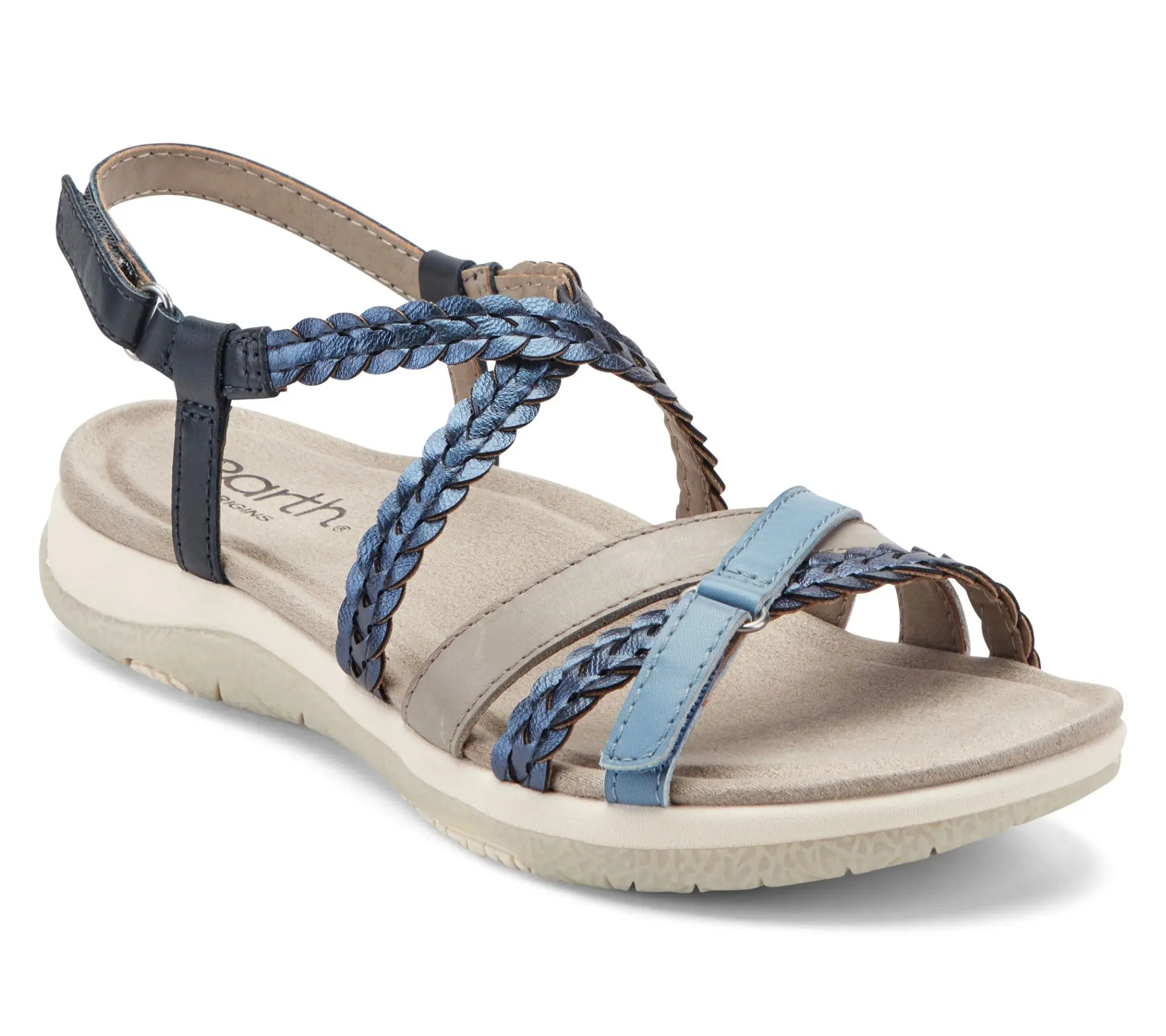Earth x Jane Treacy Leather Adjustable Sandals-Sylvia Earth x Jane Treacy Leather Adjustable Sandals-Sylvia
