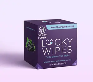 NEW RELEASE Black Raspberry Flavored Lucky Wipes For Men