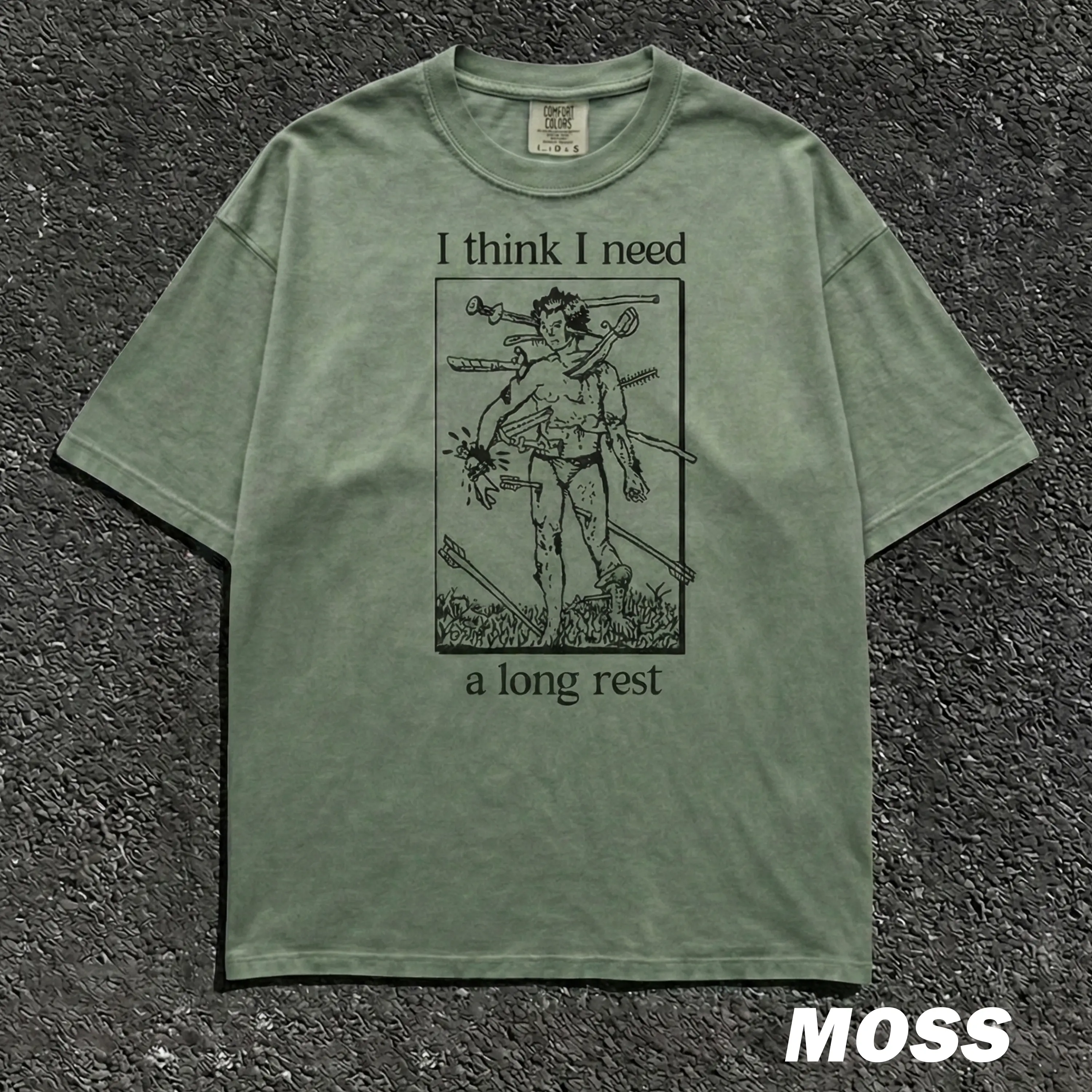 I Think I Need A Long Rest Shirt, Funny Frog Wizard Tee, Dunge0ns and drag0ns gifts, Tabletop RPG D&D Shirt, D20 Meme Tee