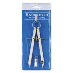 Staedtler- Inc.  Comfort Compass- w- Spare Lead- 3-.25in.x.50in.x7-.50in.- Nickel
