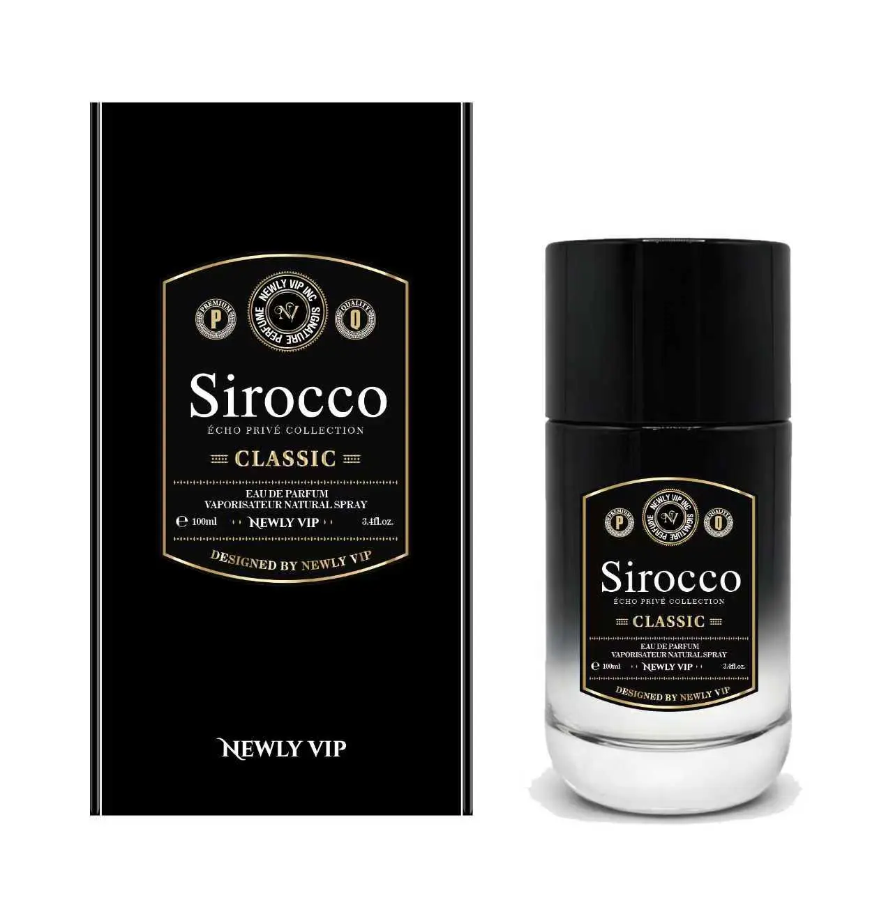 Sirocco Classic Echo Prive Collection Eau de Parfum 100ml by Newly Vip ，Men's perfume，Long lasting fragrance, suitable for daily use at parties, gatherings, dates