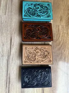 Small Tooled Card Wallet