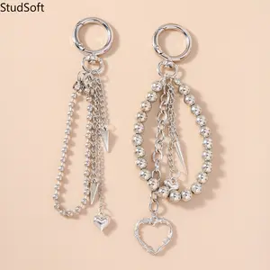 Sports & Outdoor Accessory, Creative Heart-Shaped Beaded Keychain & Bag Charm