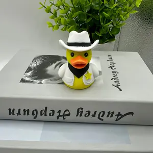 3D printing interesting cowboy duck decoration, novelty collection duck statue