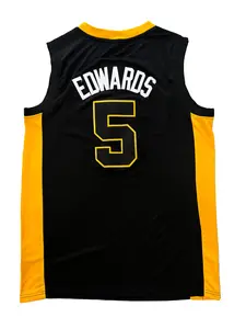 Basketball #5 Edwards Jersey HolySpirit Prep White Black  Sleeveless Embroidery S~XXL Sport Top Quality