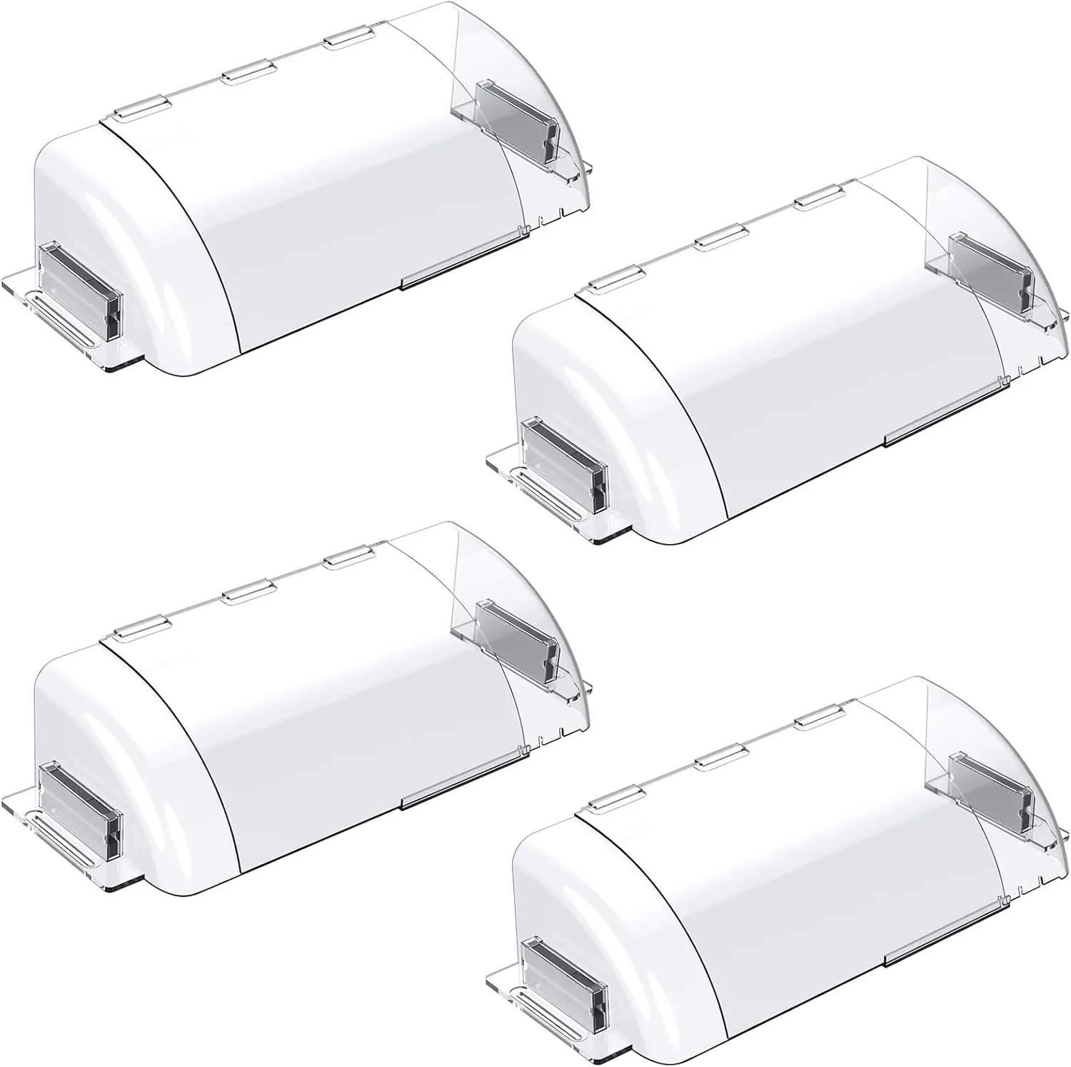 Air Vent Deflectors 4-Pack Set of Super   Heat-Resistant, Floor Vent Deflectors Easily Adjustable from 8 to 14 Inches,Vent Deflectors for Vents/Walls/Ceilings/Floors