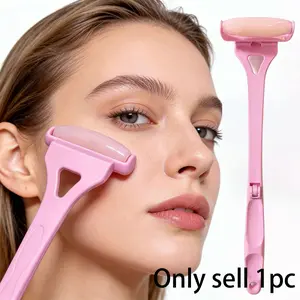 1PC Long handled leg facial massage, hot compress, cold compress, beauty lifting, unblocking, back fitness roller massage, Facial Care Face Lifting Roller