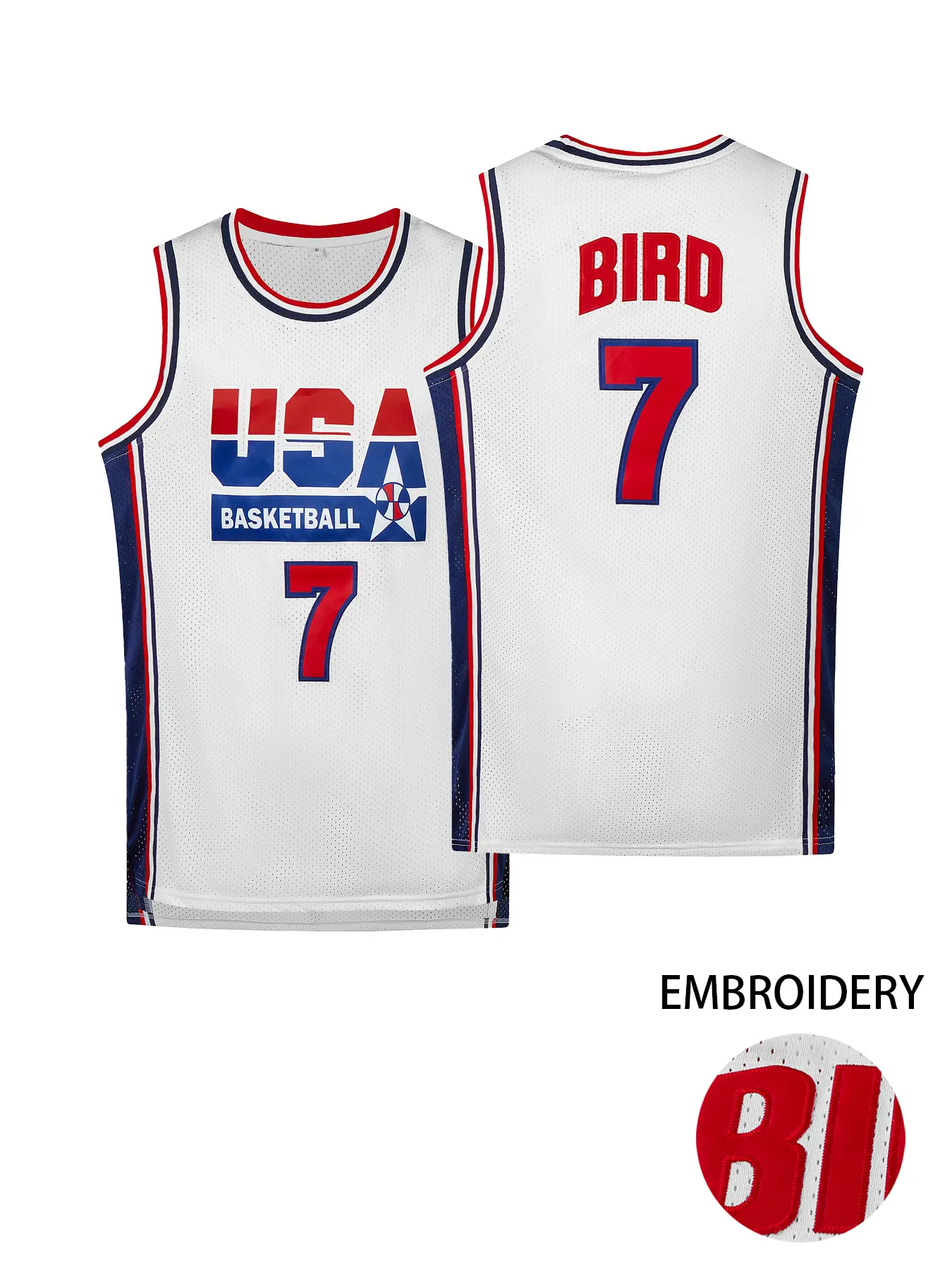High-Quality Breathable Embroidered Basketball Jersey, Loose Fit Sleeveless Vest with Letter and Number Embroidery, Casual Unisex Workout Sportswear, Breathable Athletic Top