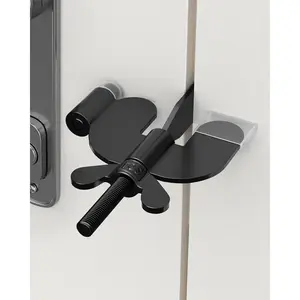 Upgraded Portable Door Lock - Traveler's Toolless Lock with Protective Caps, Ideal for Hotels, Homes, and Apartments