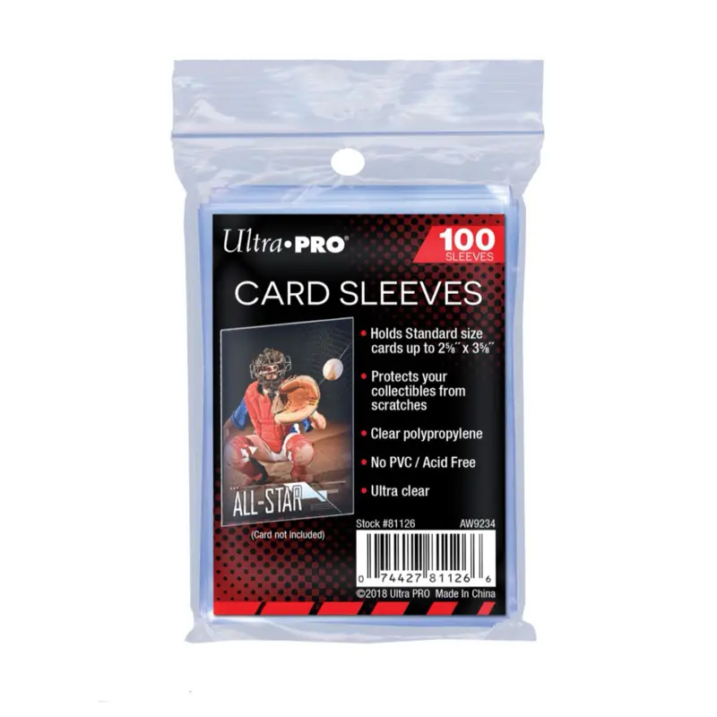 100 Count : 2.5" x 3.5" Soft Trading Card Penny Sleeves ultra pro