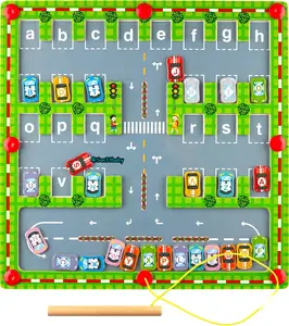 Magnetic Alphabet Maze Board Letter Puzzle - Kids ABC Learning Toys, Educational Montessori Toys Preschool - Alphabet Magnetic Maze Game - Toddler Magnet Puzzles for Ages 3+