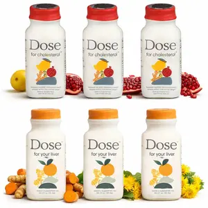3 Pack Dose for Your Liver + 3 Pack Dose Cholesterol 2oz Liquid Shots, Liver and Heart Daily Support Blend with Curcumin Dandelion Amla CoQ10 Pomegranate, 2025