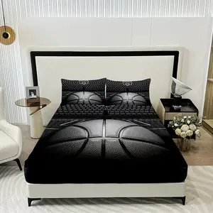 Basketball Bedding Set for a Modern Bedroom, Cool Nba Design Basketball Theme Makes You Feel Like a Pro Player, Comfortable Sheets & Pillowcases