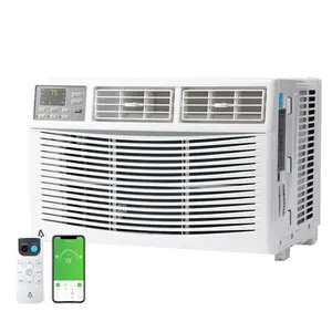 8,000 Btu Window Air Conditioner, Cools Up to 350 Sq. Ft with Cooling, Dehumidifier, 3 Fan Speed, Window-Mounted Room Ac Window Unit with Remote, Easy Install Kit for Home