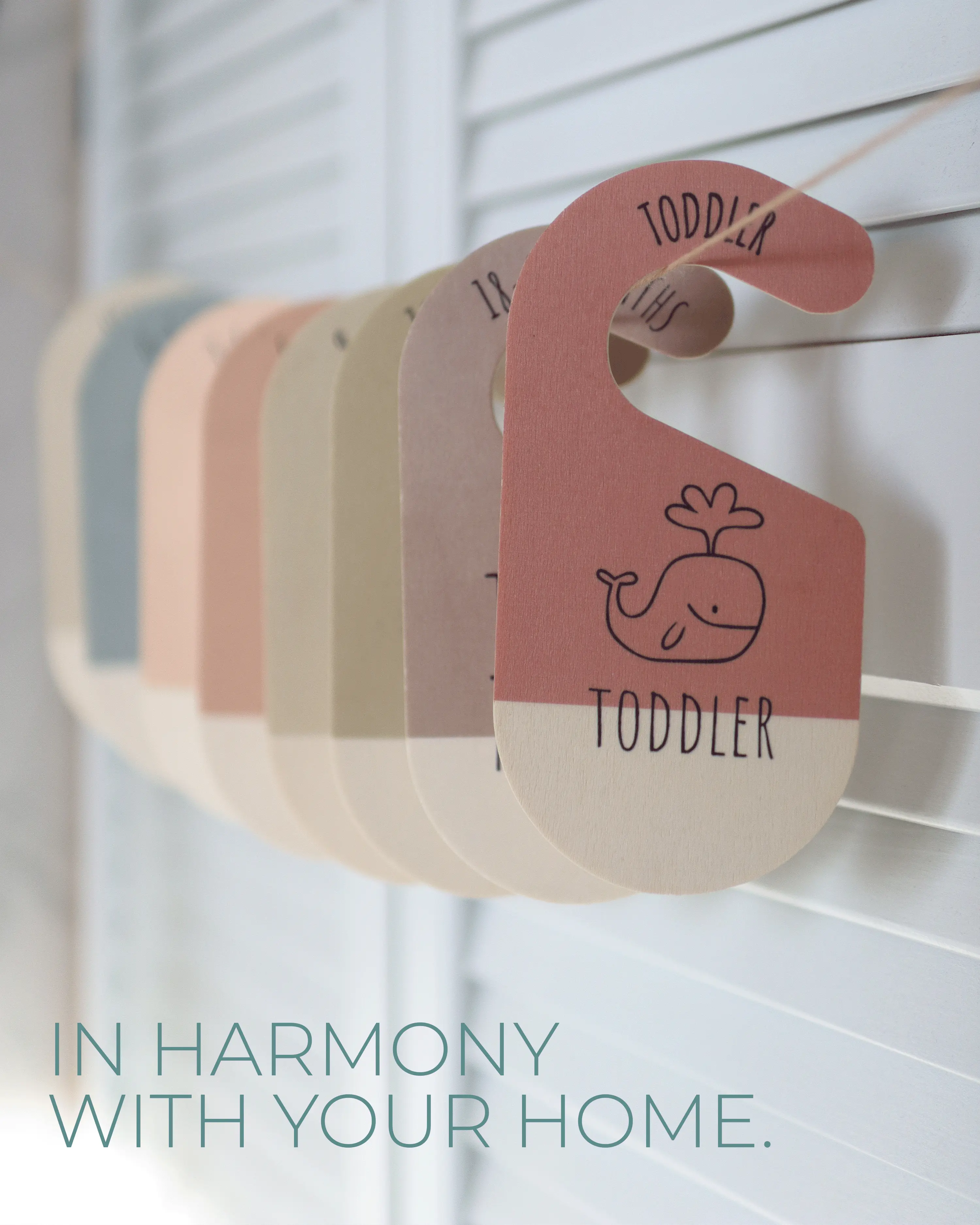 Hippotale Wooden Clothes Organizer Dividers for Boy & Girl 8 Closet Dividers by Size