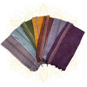 Traditional Cotton Gamcha Towel Lightweight Absorbent Cloth