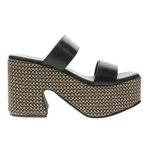 BEACH by Matisse Womens West Haven Platform Casual Sandals Casual High Heel 3" & Up - Black