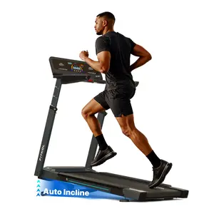 Fitkol  NB2 Treadmill，The  AI treadmill powered by SportMind，Smart Heart Rate Control，Adaptive Speed & Incline，ONE-TOUCH AI MODE，4-LEVEL CUSTOM HEIGHT FIT，440 Lb Weight Capacity，20” x 53” Running Deck，Up to 10% Incline & 10.3 MPH Speed，