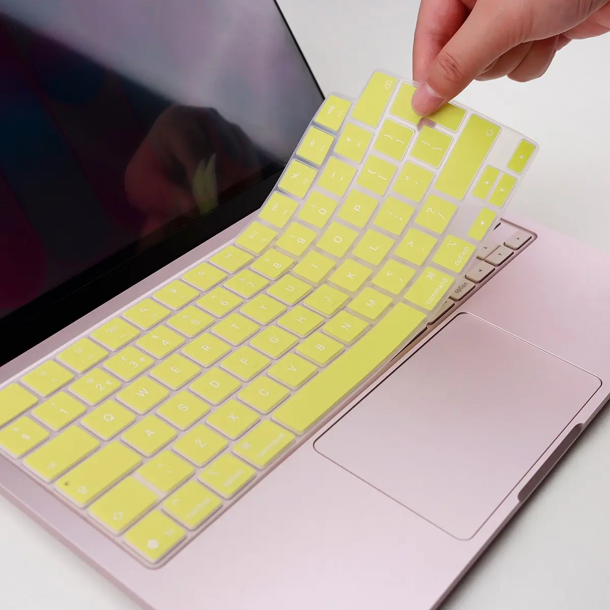 Laptop Keyboard Covers, Macbook Accessories, 1pc Silicone Keyboard Cover EU SIO Layout Compatible with MacBook Neo 13 inch (A18) Pro 2026 Release Model A3404 With Touch ID, QWERTY English, Anti-Scratch, Waterproof, Utra-thin Soft Keyboard Protector