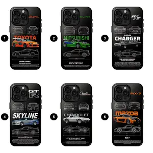 Legendary Race Car PhoneCase, All Street Racing Cars Movie Protective Accessory, Muscle Tuner Cars