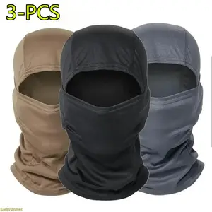 Tactical Windproof 3-Piece Balaclava Ski Mask, Full-Coverage Warm Face Shield, Suitable for Cycling, Hiking, Skiing