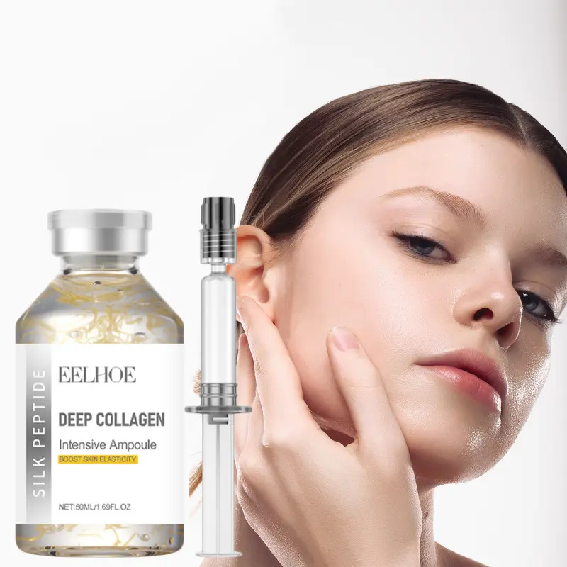 Peptide facial essence with collagen, nicotinamide and 30 kinds of peptide complex Anti Aging Serum to moisturize, firm skin, improve uneven skin tone, suitable for all skin types Brightening And Hydrating, Firming Soothing