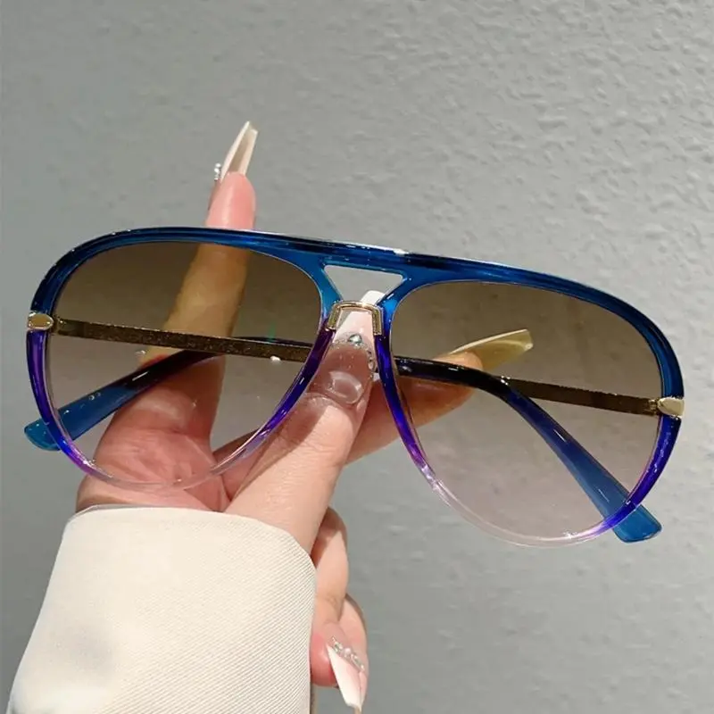 Retro Aviator Sunglasses for Men & Women, Multi-Color Gradient Trendy Casual Outdoor Sunglasses, 2026 Fashion Eyewear