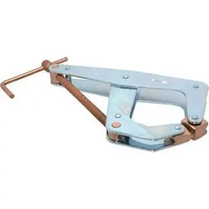 Kant Twist Heavy-Duty Cantilever Clamp with Cantilever Jaw, T-Handle Grip, 2500 Lb Capacity, 9" Max Opening, 3-3/8" Open Throat Depth, 5-1/4" Closed Throat Depth, High Tensile Steel Jaw, 12" OAL, 13" Max Width K090T