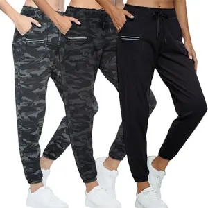 Joggers for Women with Pockets Elastic Waist Workout Sport Gym Pants Comfy Lounge Yoga Running Pants Athletic Fitness