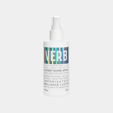 glossy shine spray with heat protection