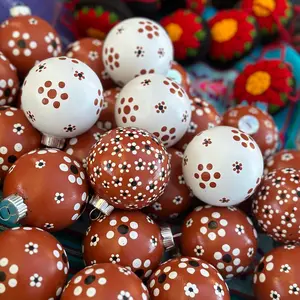 Mexican Barro inspired Christmas ornament