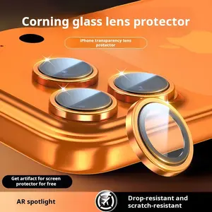 Positioning phone camera lens protective film for IPhone 17 Pro Max Metal Ring Camera Lens Protectors for IPhone 16 Pro Max Plus Mini Glass Camera Lens tiktokshopspringglowup
