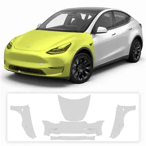 Fits Tesla Model Y 2020-2024 Precut Paint Protection Film Clear Bra PPF Decal Film Kit Cover