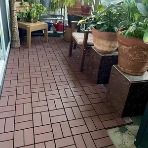 Interlocking Deck Tiles (44 PCS), 12x12 Inches Waterproof Outdoor Patio Flooring, Easy Snap Balcony Floor Tiles for Garden, Poolside, Backyard, Pathway, Indoor Use