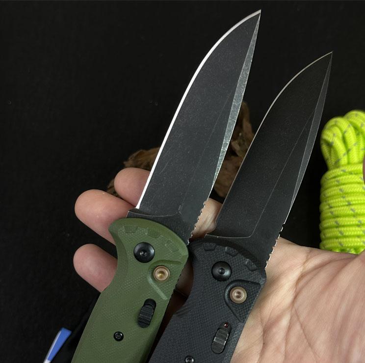 EDC Folding Knife with Button Lock D2 Steel Blade, Non-Slip Handle Outdoor Camping Fishing Utility Cutter