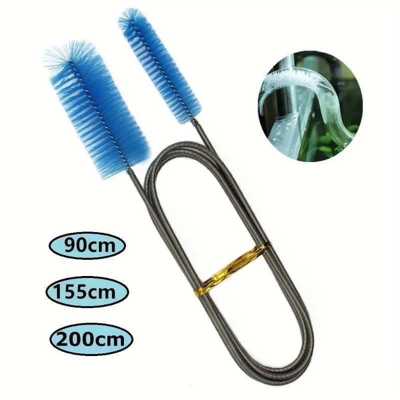 1pc, Pipe Cleaning Brush Air Pipe Flexible Double Head Hose Aquarium Accessories Water Tank Cleaner
