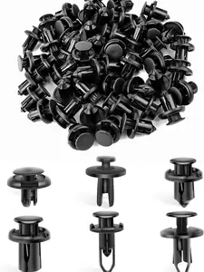 Nilight 120PCS Car Retainer 6.3mm 8mm 9mm 10mm Expansion Screws Replacement Kit Bumper Push Rivet Clips for Honda Acura GM Chrysler Ford Toyota Lexus