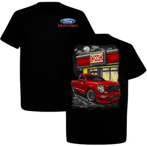 Ford Coyote Trokiando Tshirt, Ford F150 OXXO Tshirt, Men's Streetwear Top, Black Cotton Shirt, Car Enthusiast Gift, Lowered Pickup