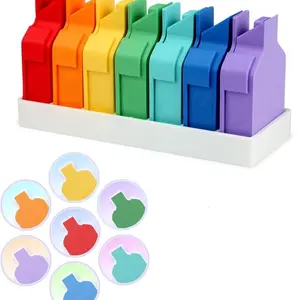 7 Piece Diamond Painting Baby Tray Set, Storage Base Included, Mini Diamond Art Trays with Lid, Ideal Gift for Diamond Painting Enthusiasts